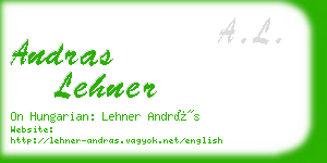 andras lehner business card